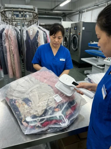 Système RFID blanchisserie pour résidents